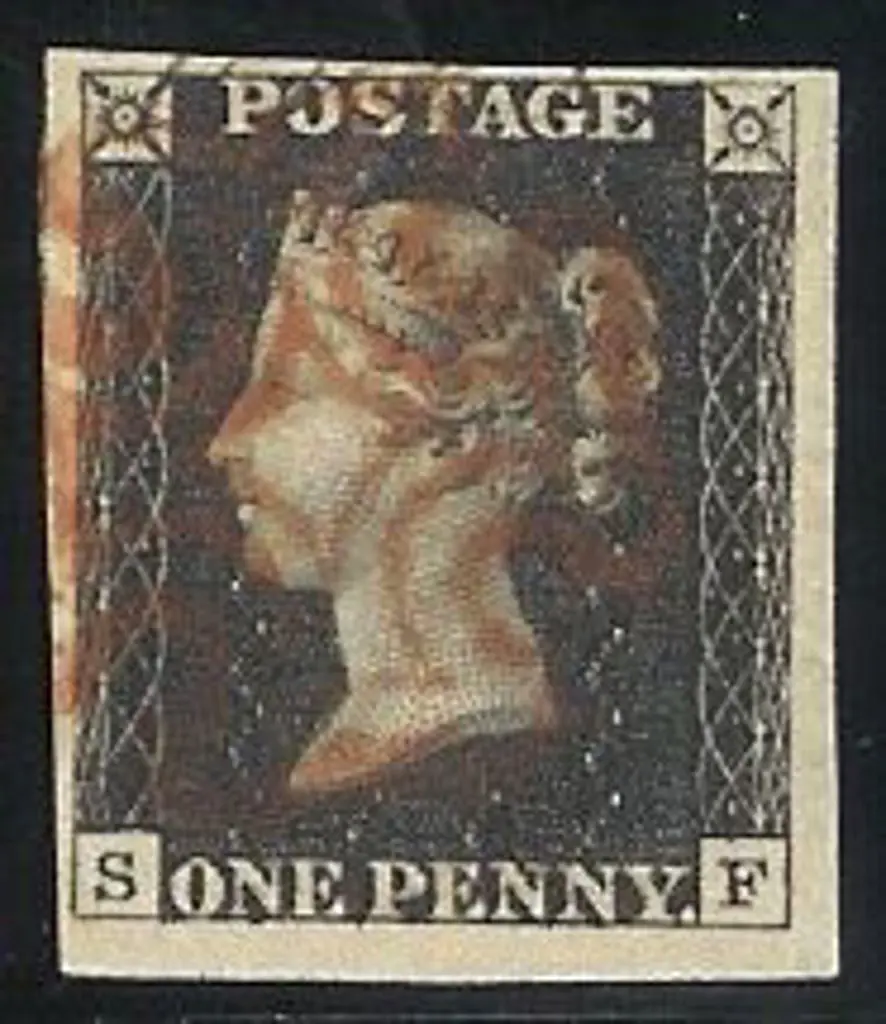 1840 1d black Plate 8. Cancelled by a light neat ... Image 1++