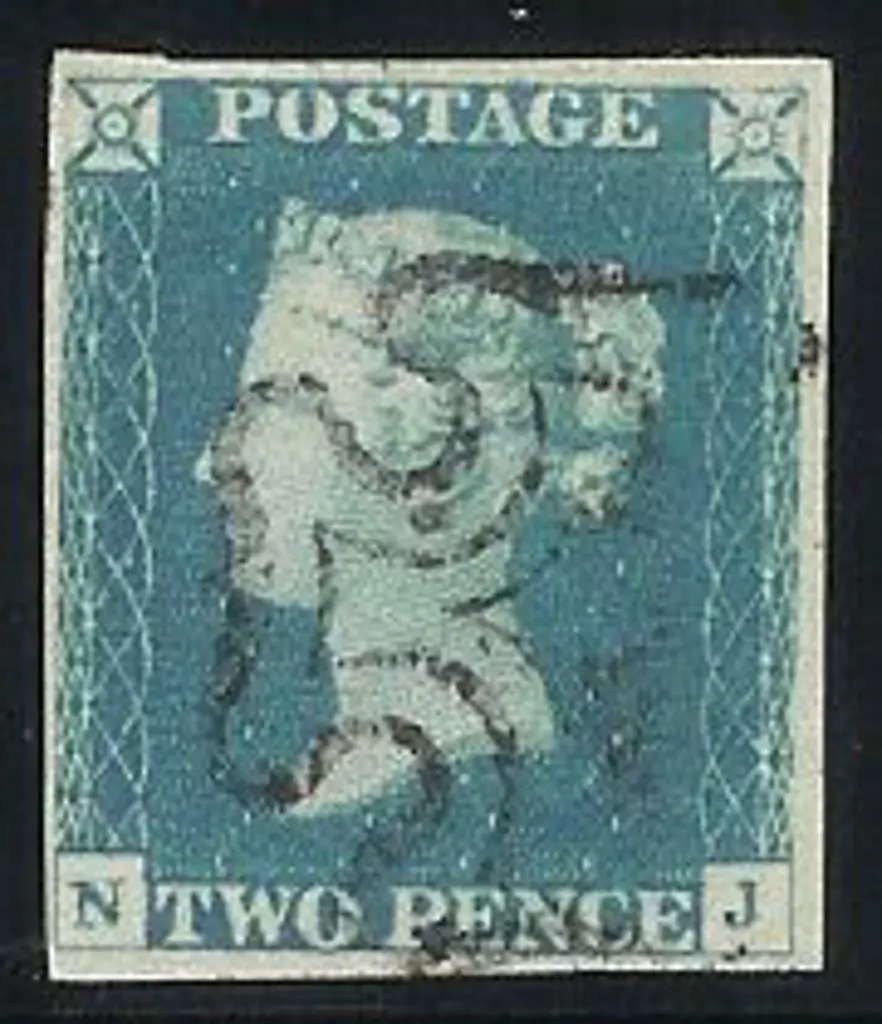 1840 2d pale blue Plate 1. Cancelled by a neat ... Image 1++