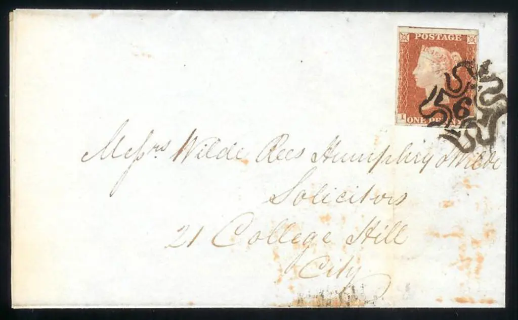 1844 folded commercial letter sheet from Lincoln's ... Image 1++