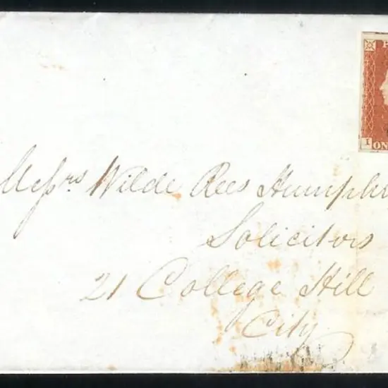 1844 folded commercial letter sheet from Lincoln's ...