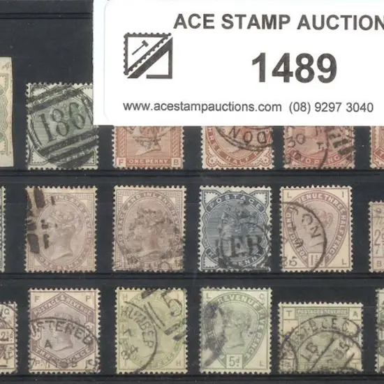 1880-1884 QV to 5d SG 164/71 incl shades with ...