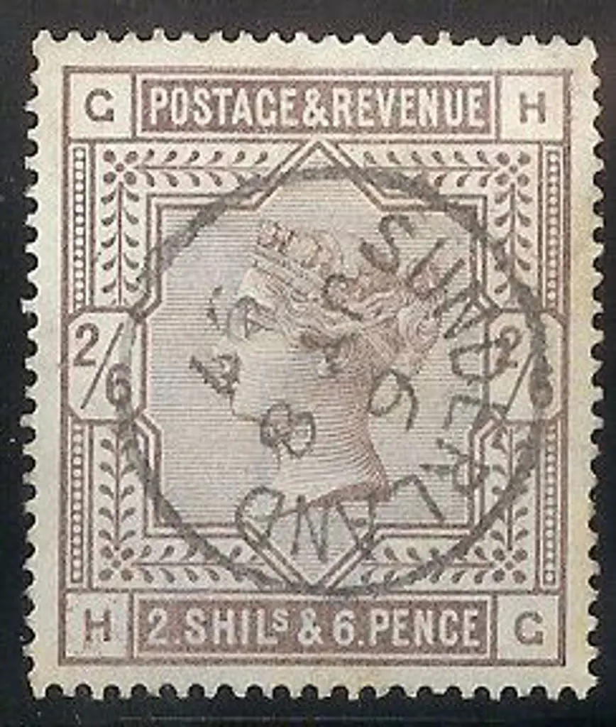 1883 2/6d lilac F/U, 5/- rose good used (slightly ... Image 1++