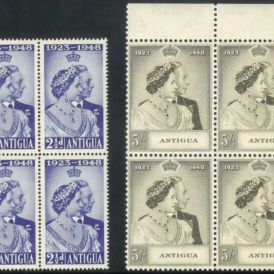 Aden States 1948 Royal Silver Wedding pair in MUH ...
