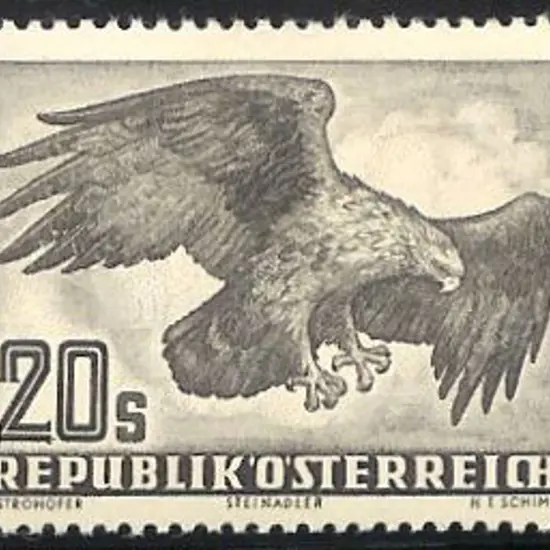 Austria 1950 Birds Airs set of 7 MLH. Cat. £440 as ...