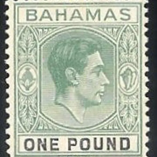 Bahamas 1938/52 KGV definitives set of 17 to £1. ...