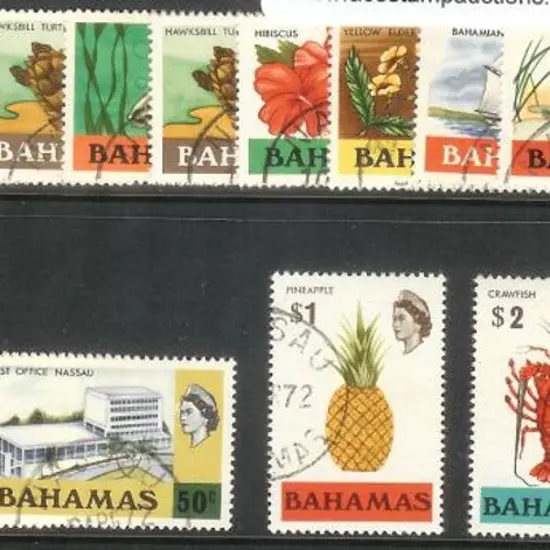 Bahamas 1971 QEII defins set of 18 to $3. F/U SG ...