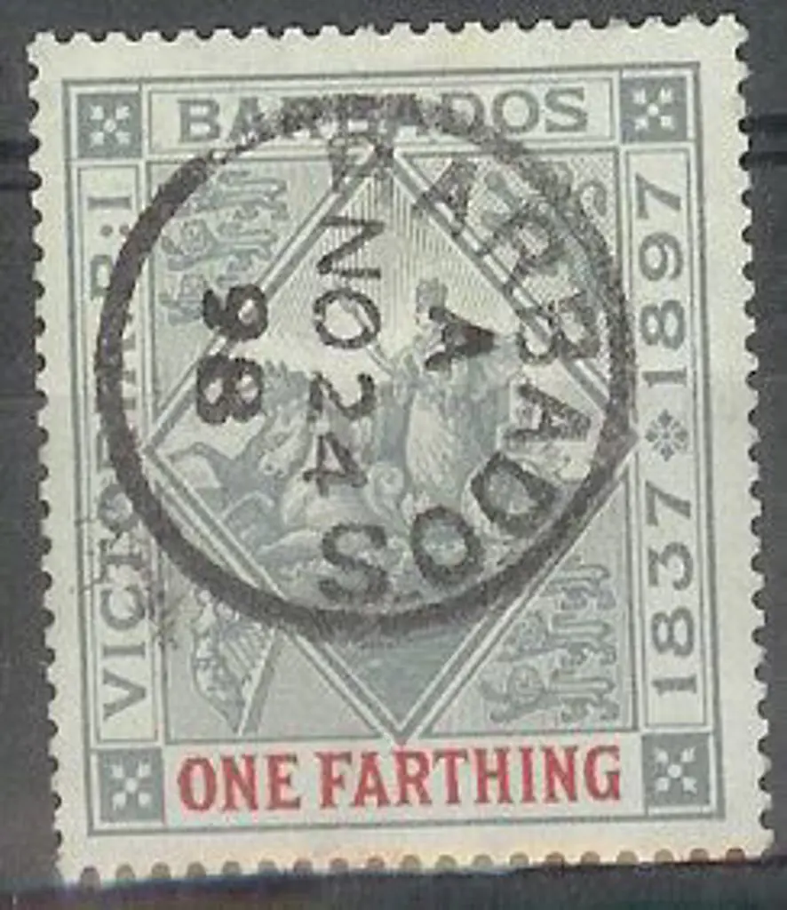 Bahamas 1897/98 ¼d Diamond Jubilee on blued paper. ... Image 1++
