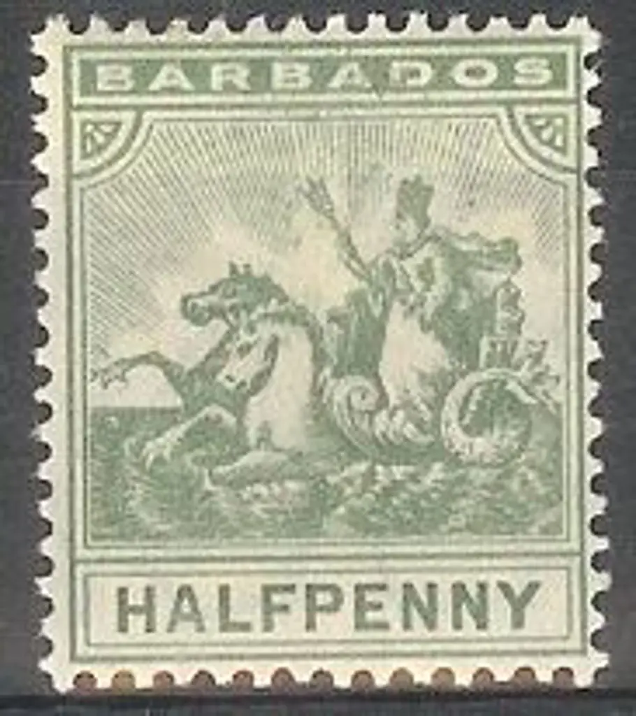 Bahamas 1905 ½d Seal of Colony, wmk MC/CA . MLH SG ... Image 1++