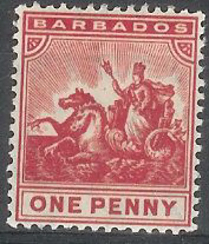 Bahamas 1905 1d Seal of Colony, wmk MC/CA. MLH SG ... Image 1++