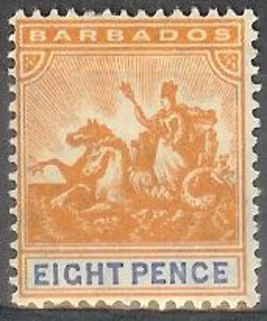Bahamas 1905 8d Seal of Colony, wmk MC/CA. Fresh ... Image 1++