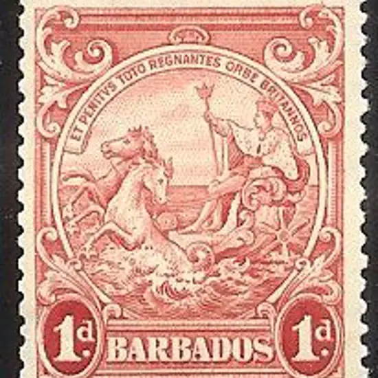Bahamas 1938/53 1d scarlet KGVI Perf 13½ x 13. ...
