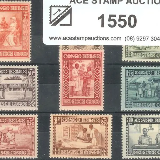 Belgian  Congo 1930 Natives Protection Fund set of ...