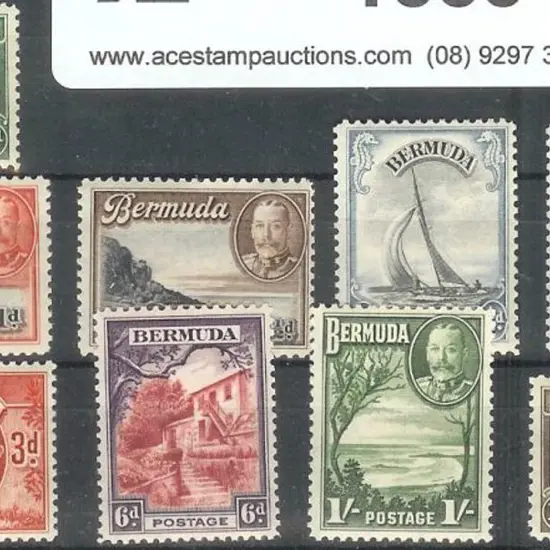 Bermuda 1936/47 Pictorials to 1/d MUH. SG 98/106 ...