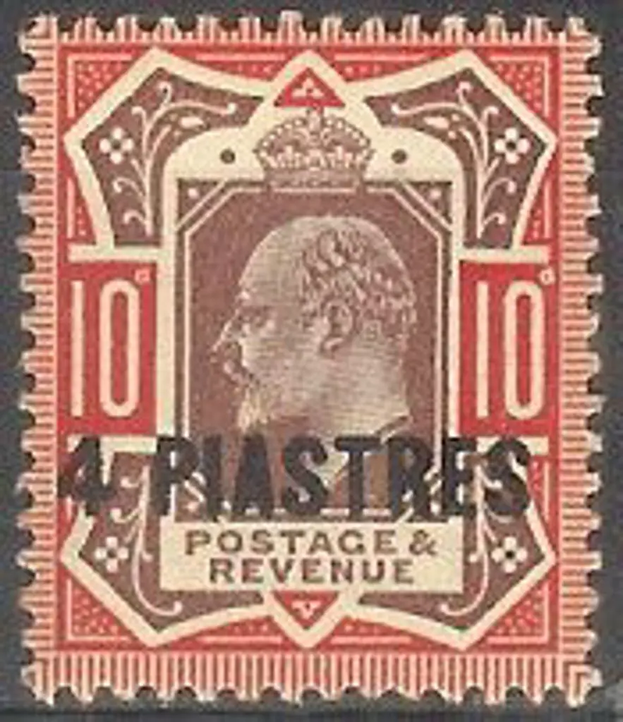 British Levant 1911/13 4pi on 10 dull ... Image 1++