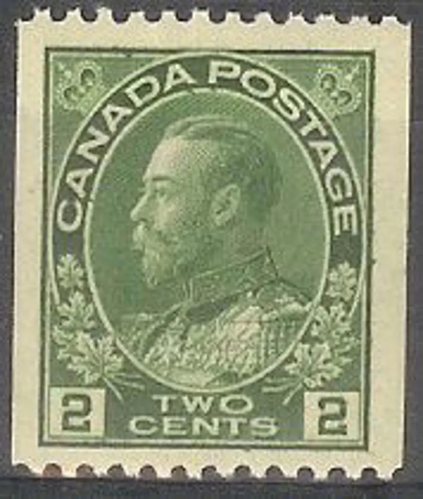 Canada 1922/31 2c deep green KGV Perf 12 x Imperf ... Image 1++