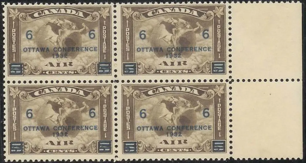 Canada 1932 6c on 5c Ottawa Conference ovpt on ... Image 1++