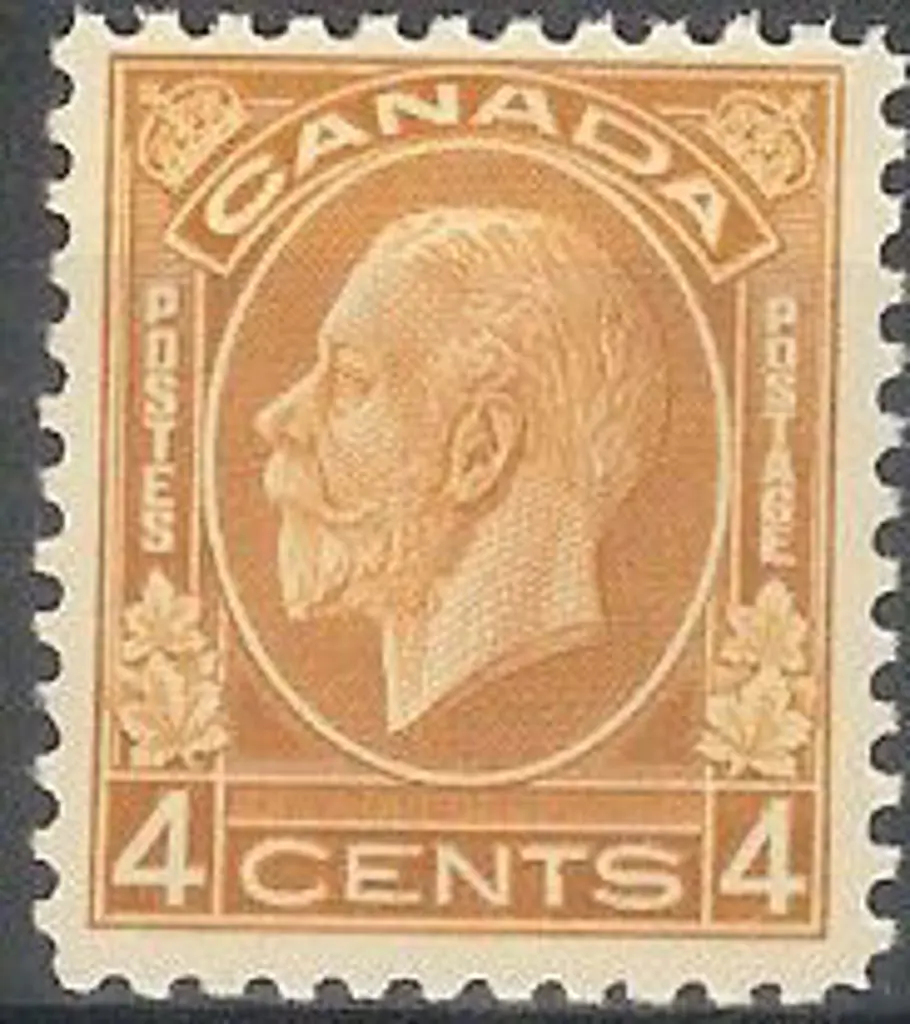 Canada 1932/33 4¢ yellow-brown KGV. MVLH. SG 322 ... Image 1++