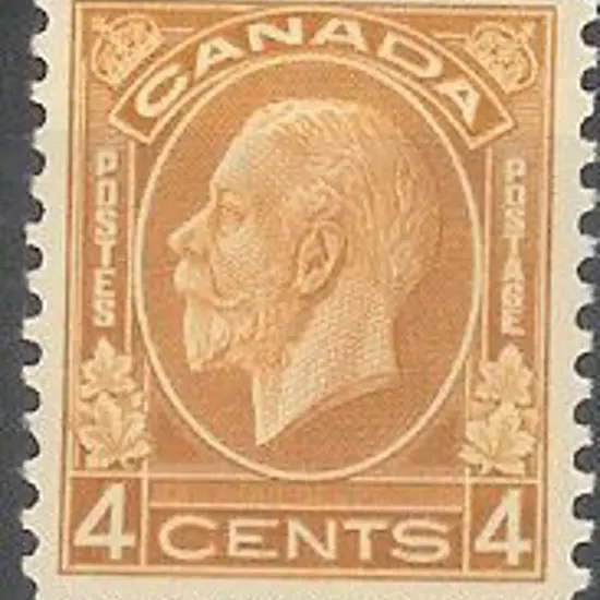 Canada 1932/33 4¢ yellow-brown KGV. MVLH. SG 322 ...