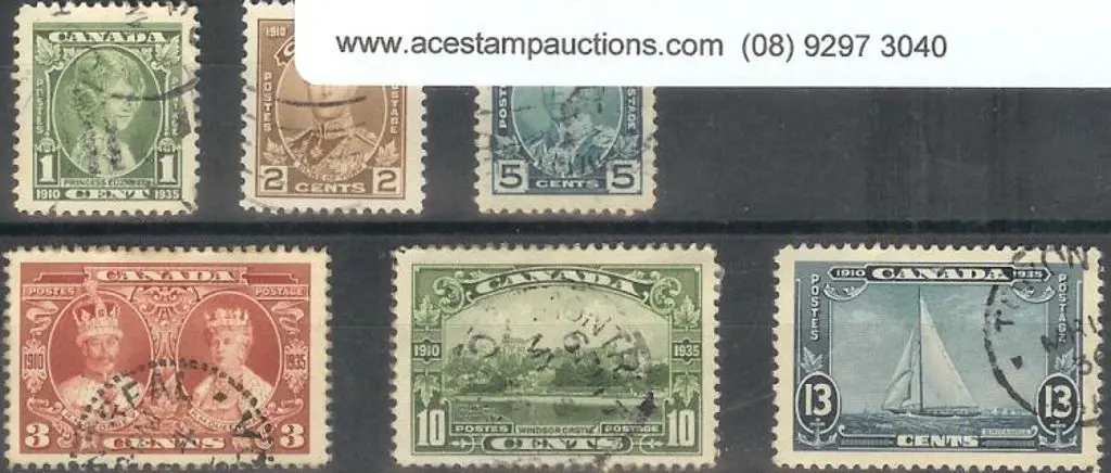 Canada 1935 Silver Jubilee set of 6 F/U SG 335/40 ... Image 1++