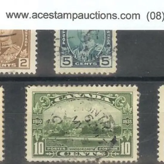 Canada 1935 Silver Jubilee set of 6 F/U SG 335/40 ...