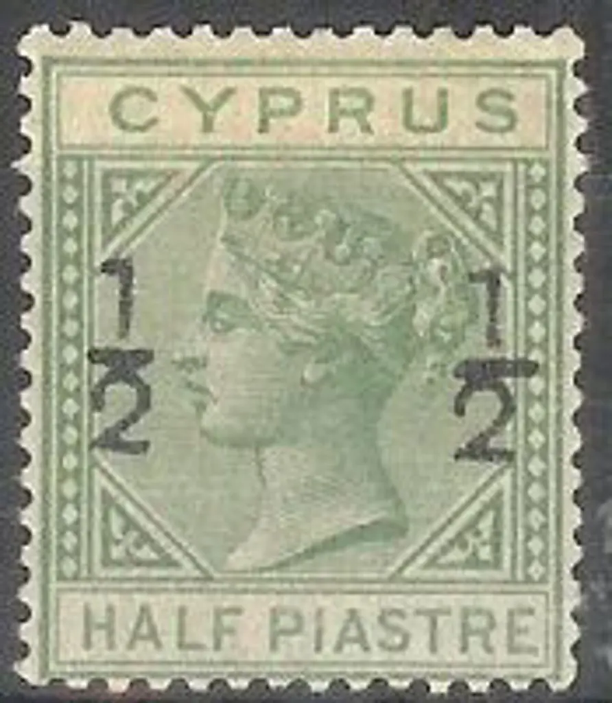 Cyprus 1882 ½ on ½pi QV wmk Crown/CC. F/U. SG 23 ... Image 1++