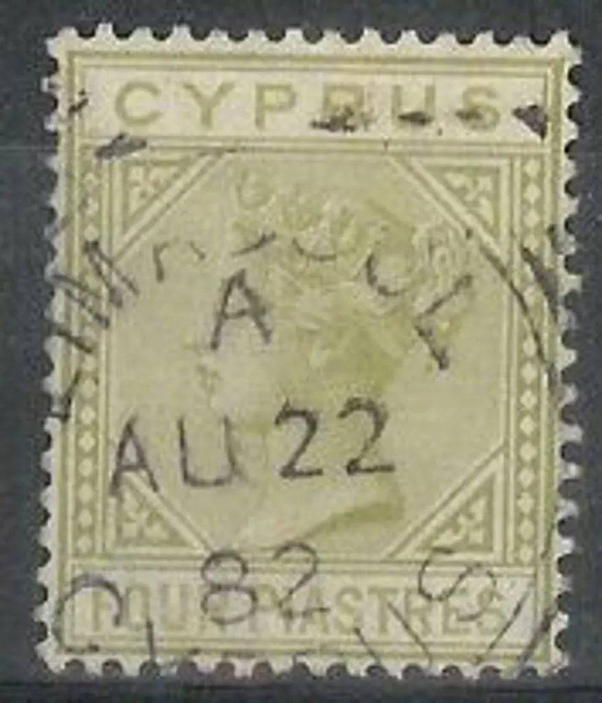 Cyprus 1882 ½ on ½pi QV wmk Crown/CA. MLH SG 25 ... Image 1++