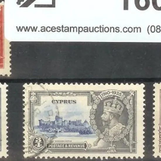 Cyprus 1935 Silver Jubilee set of 4. F/U SG 144/47 ...