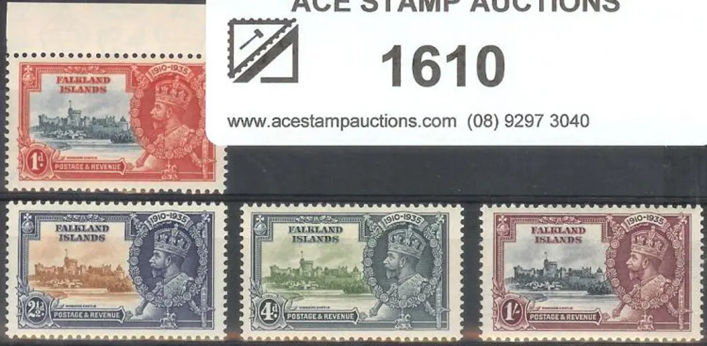 Falkland Is Dependencies 1935 Silver Jubilee set ... Image 1++