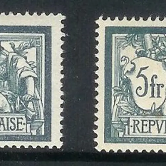 France 1900/6 5f Merson. MUH well centred, plus ...