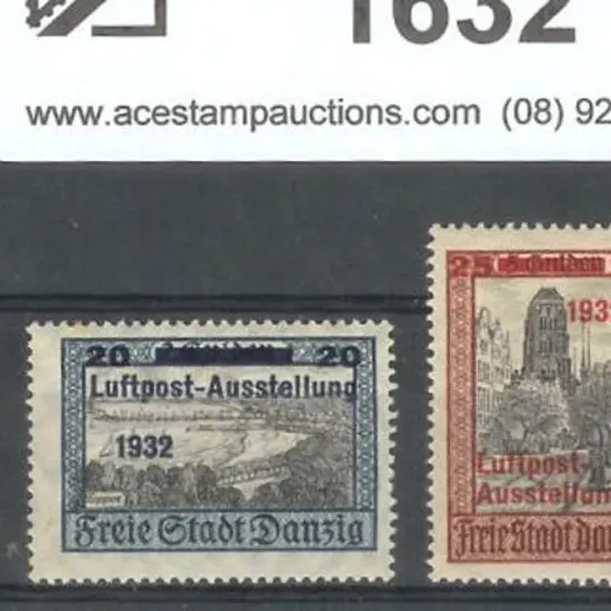 Germany – Danzig 1932 Air Post Exhibition. MLH SG ...