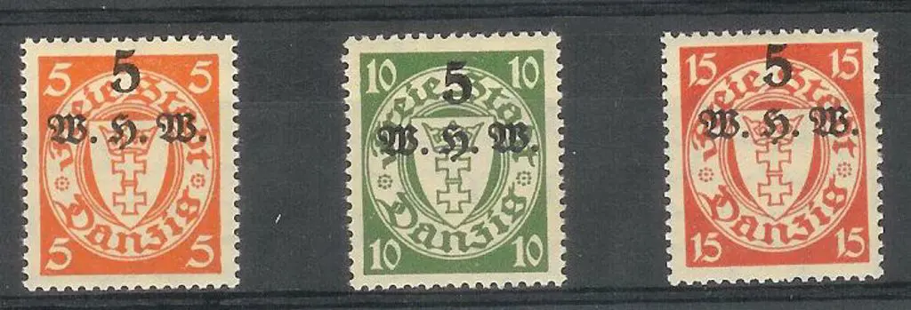 Germany – Danzig 1934 Winter Relief Fund. MLH SG ... Image 1++