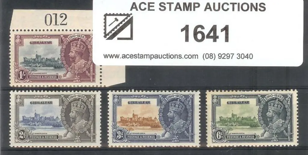 Gibraltar 1935 Silver Jubilee set of 4. Fresh MUH ... Image 1++