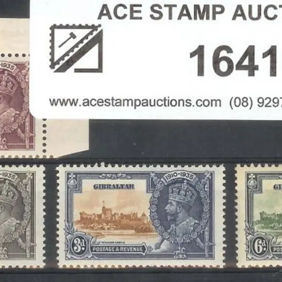 Gibraltar 1935 Silver Jubilee set of 4. Fresh MUH ...