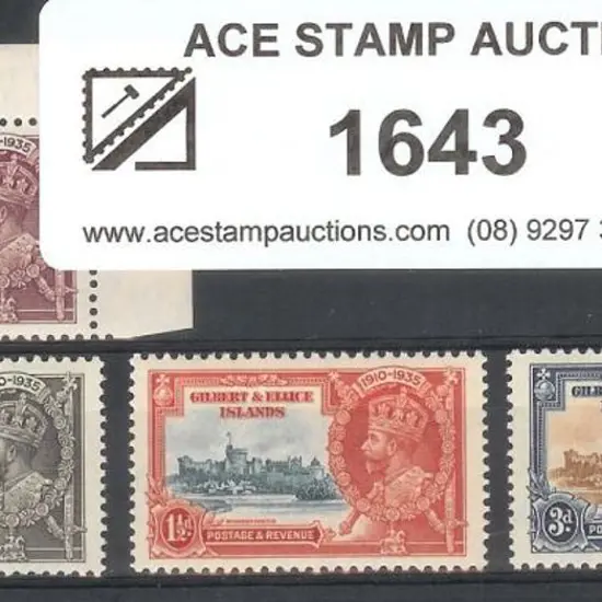 Gilbert & Ellice 1935 Silver Jubilee set of 4. ...