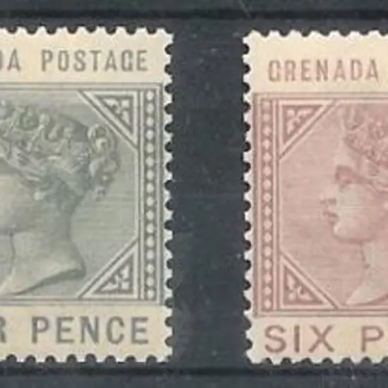 Grenada 1883 2½d to 8d QV. MLH. SG 32/35