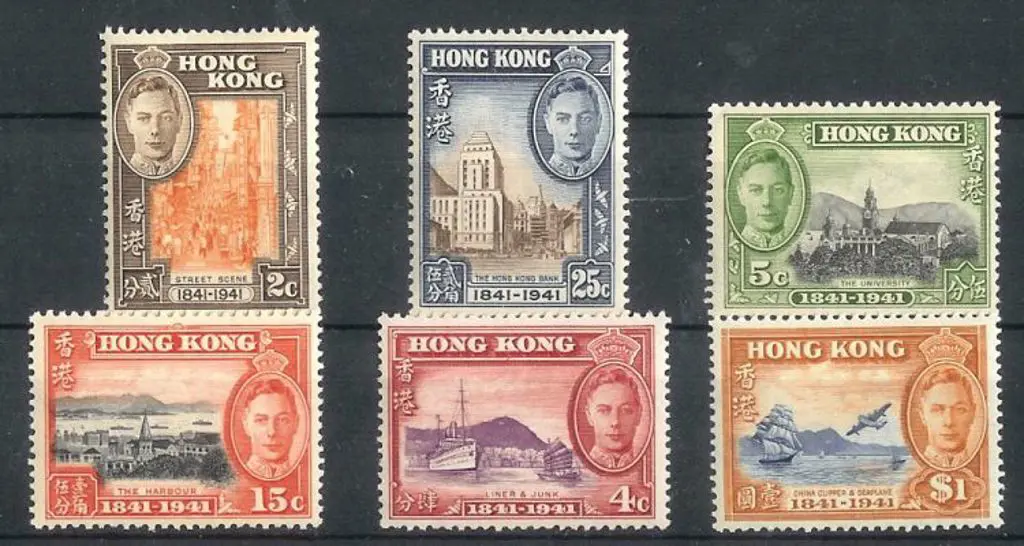 Hong Kong 1941 Centenary set to $1. Fresh MUH. ... Image 1++