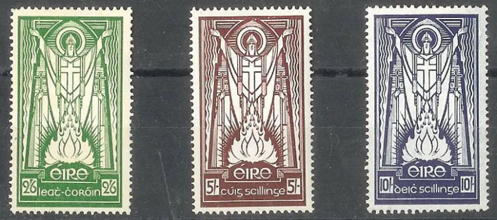 Ireland 1937 St Patrick "Se" wmk high vals MLH ... Image 1++