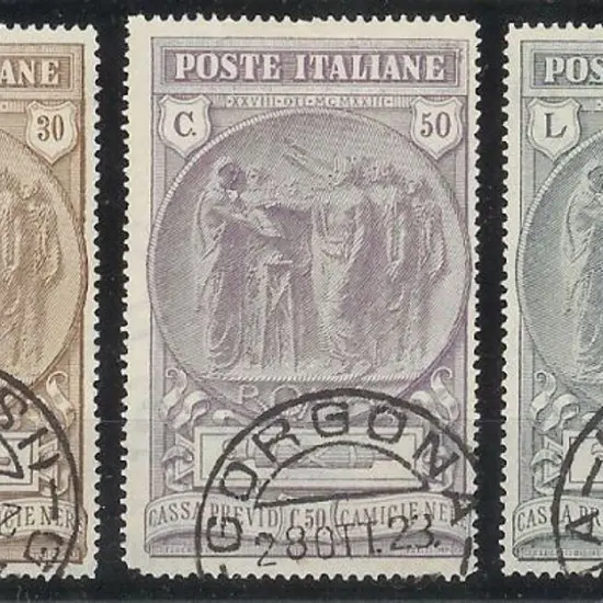 Italy 1923 Black Shirt Fund set of 3. F/U with ...