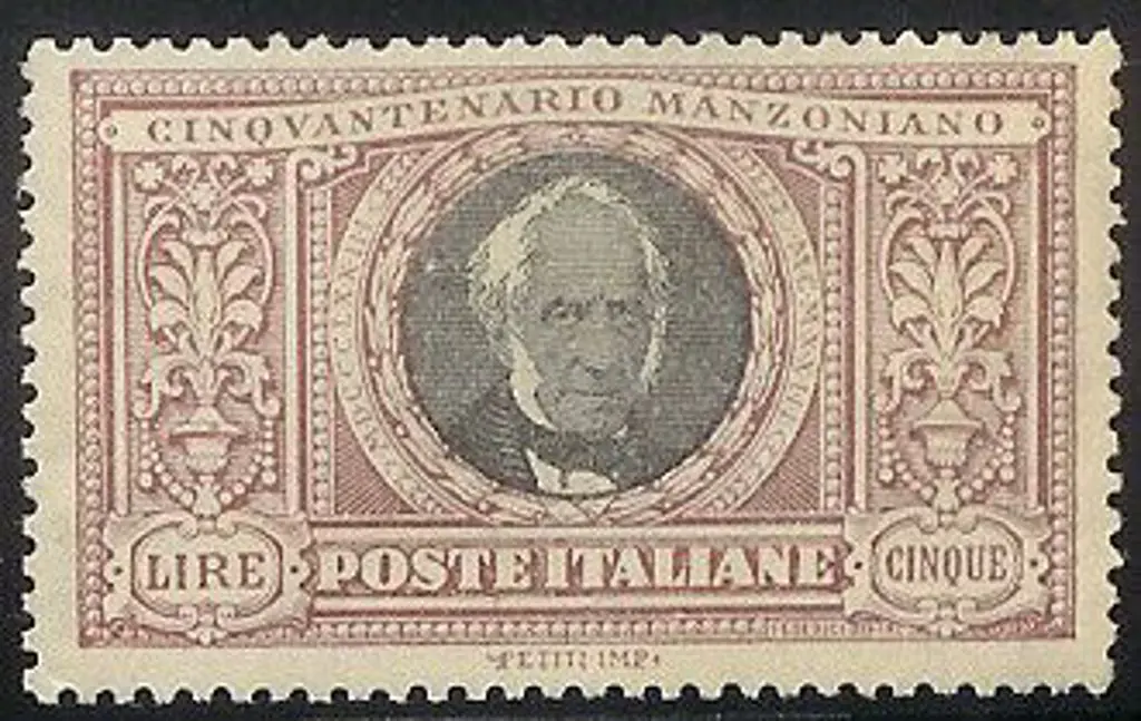 Italy 1923 Manzoni set of 6 MLH with 1l centred ... Image 1++