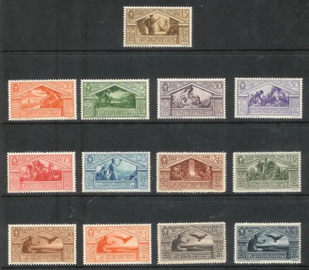 Italy 1929 Virgil Postage & Airs complete set ... Image 1++