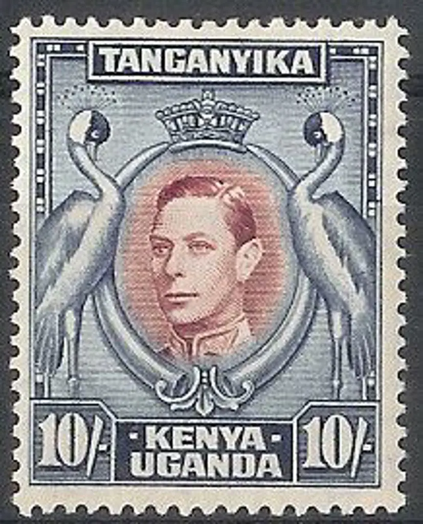 KUT 1944 10/- KGVI Perf. 13¼x13¾. Well centred & ... Image 1++