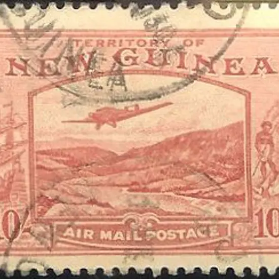 New Guinea 1939 10/- Bulolo F/U SG 224 Cat. £300