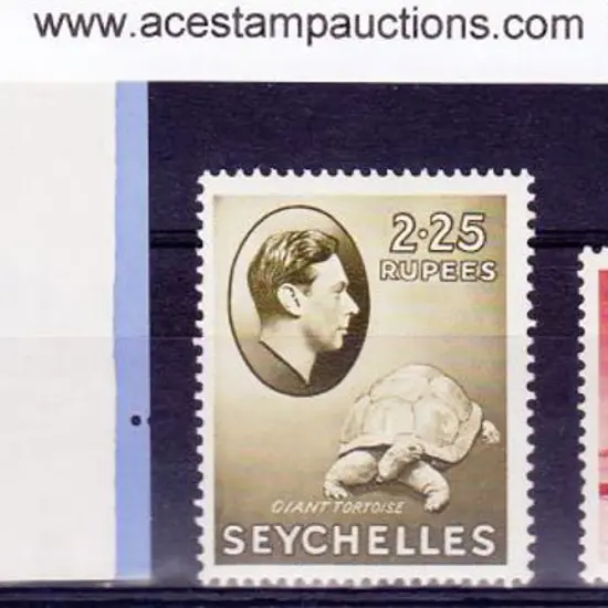 Seychelles 1938/49 1R50, 2R25 & 5R KGVI all on ...