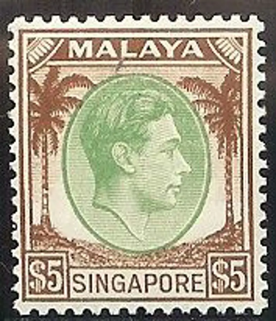 Singapore 1948/52 KGVI Defins Perf 14 MLH with 6c, ... Image 1++