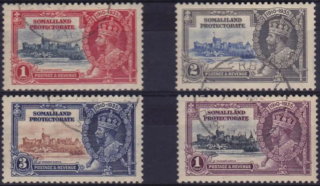 Somaliland 1935 Silver Jubilee set of 4 F/U. SG ... Image 1++