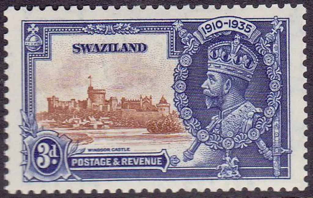 Swaziland Silver Jubilee with "short extra ... Image 1++