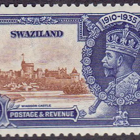 Swaziland Silver Jubilee with "short extra ...