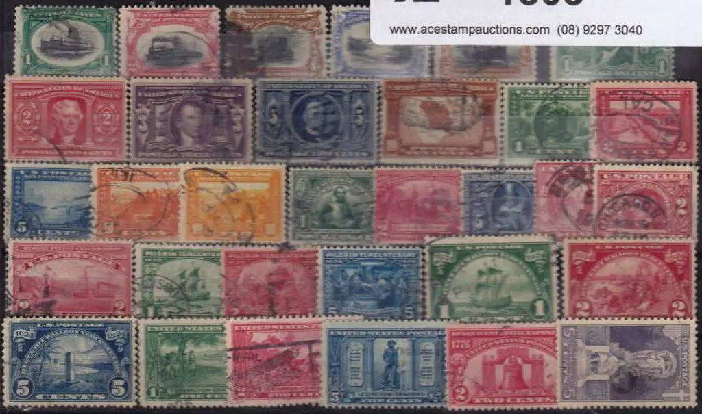 USA 1902-1926 Commem range all different on ... Image 1++
