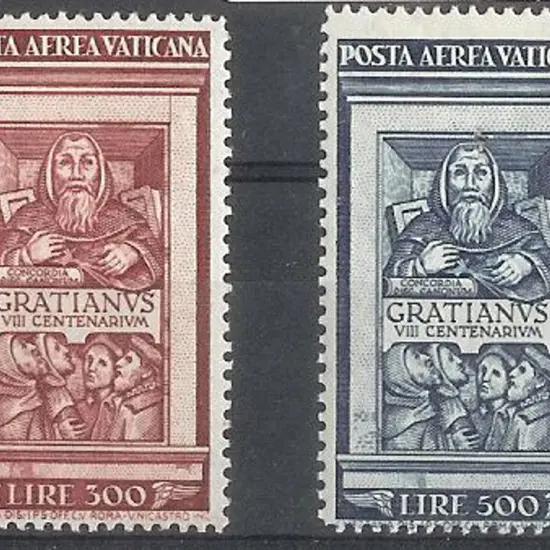 Vatican 1951 Gratian Airs. MLH. Sassone €300 for ...