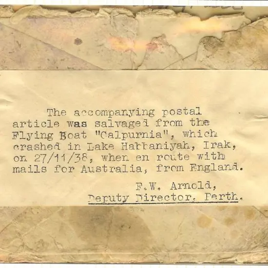 1938 (27th Nov) Empire Airways Flying Boat ...